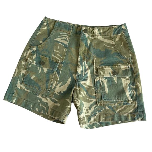 Mother The Rambler Camo Patch Pocket Cargo Utilitarian Shorts Women’s Size 27 - Picture 1 of 10
